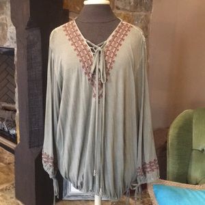 Boho peasant top